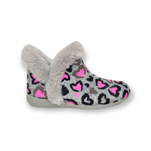 MURO BOTIN ZAPATILLA GRIS FUXIA