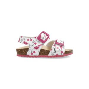 GARVALIN SANDALIA HEBILLAS BLANCO ROSA